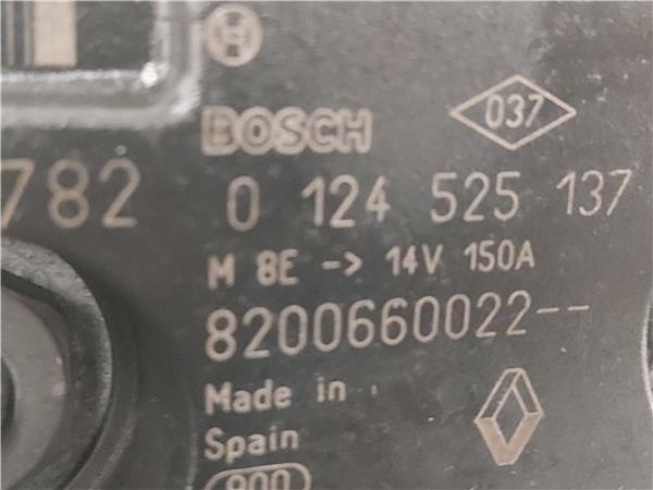 ALTERNADOR Renault laguna ii (bg0)(2001->) 1.9 dCi (BG1A, BG1W) F9Q 674 F9Q674 8200660022 GRIS generador - Imagen 3