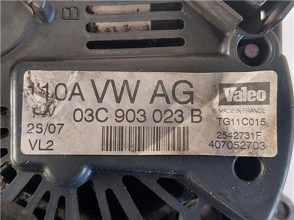 ALTERNADOR Volkswagen golf v (1k1)(2003->) 1.4 TSI BMY 03C903023B 3C903023B ROJO generador JXP - Imagen 4
